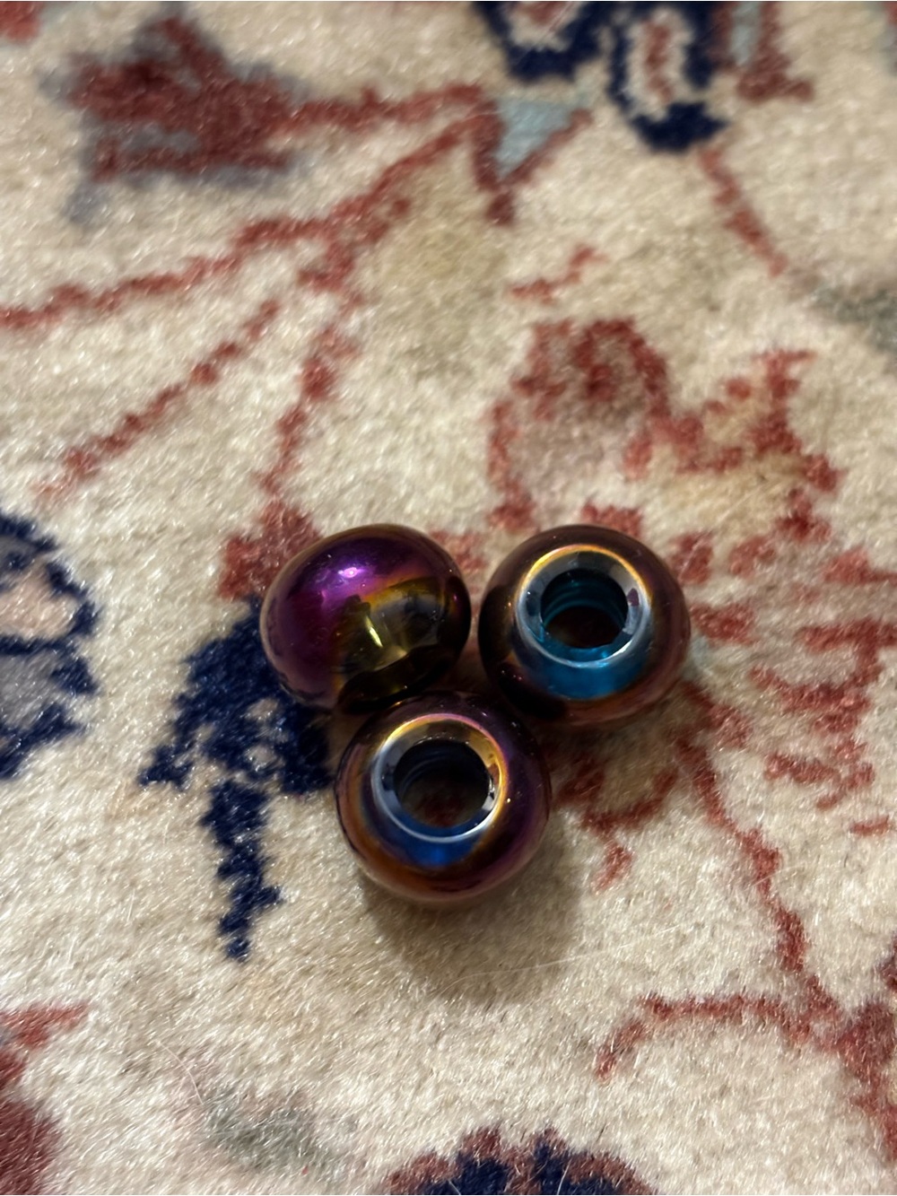 Vintage Purple Chrome Beads/Charms
